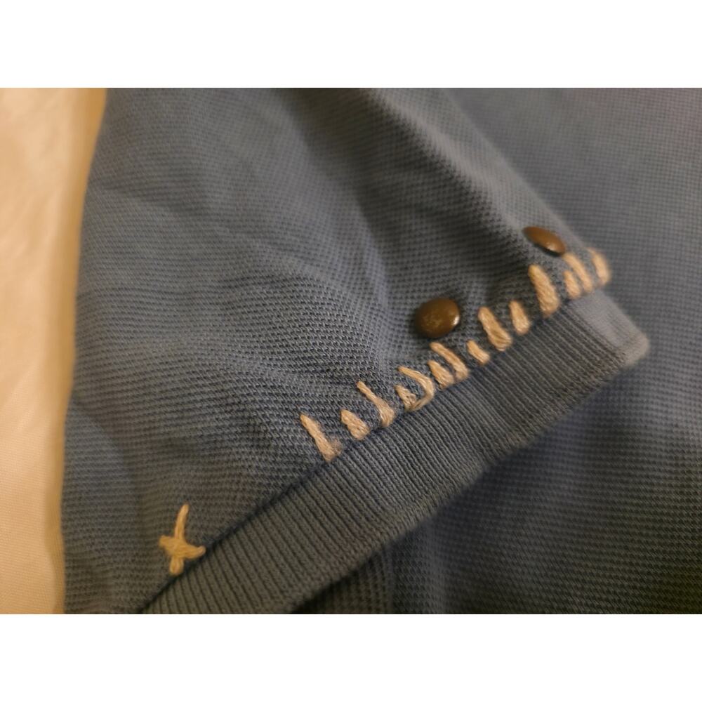 Polo Ralph Lauren Custom Fit Artisan Patchwork Sashiko Polo Shirt NWT Large - Picture 6 of 8